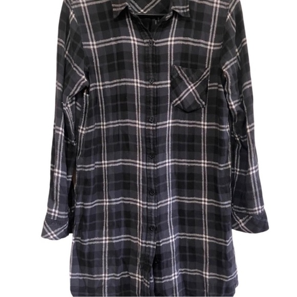 Rails Bianca Shirt Dress or Tunic in Onyx, Slate & White Combo - Picture 3 of 11